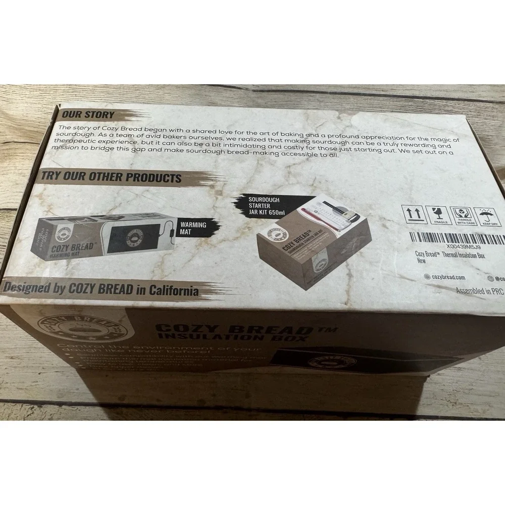 Cozy Bread Insulation Box Thermal Insulation Dual zipper design New in Box